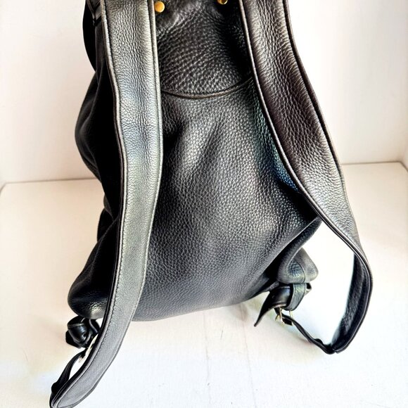 The Original Leather Line Vintage Black Leather Backpack - Picture 2 of 8
